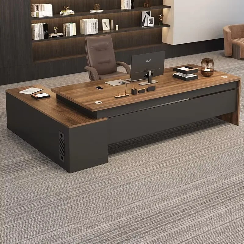 Strong Storage Executive Desk Designer Asthetic Large Luxury Office Desks Drawers Cheap Modern Scrivanie Da Ufficio Furniture