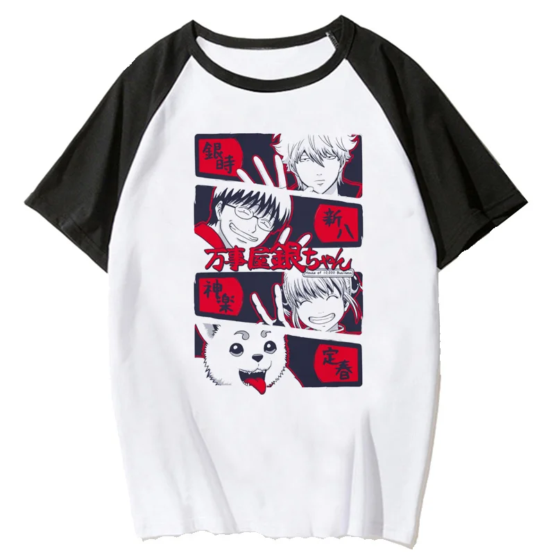 Gintama t shirt female japanese kawaii grunge vintage crop top ulzzang