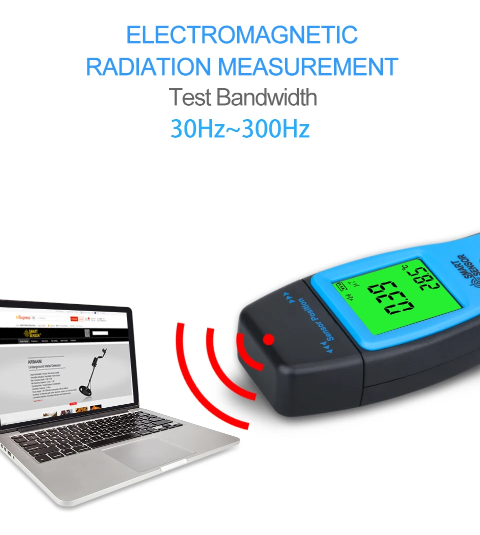 

Portable Electromagnetic Radiation Detector Simple Use Digital Emf Meter Dosimeter Tester AS1392