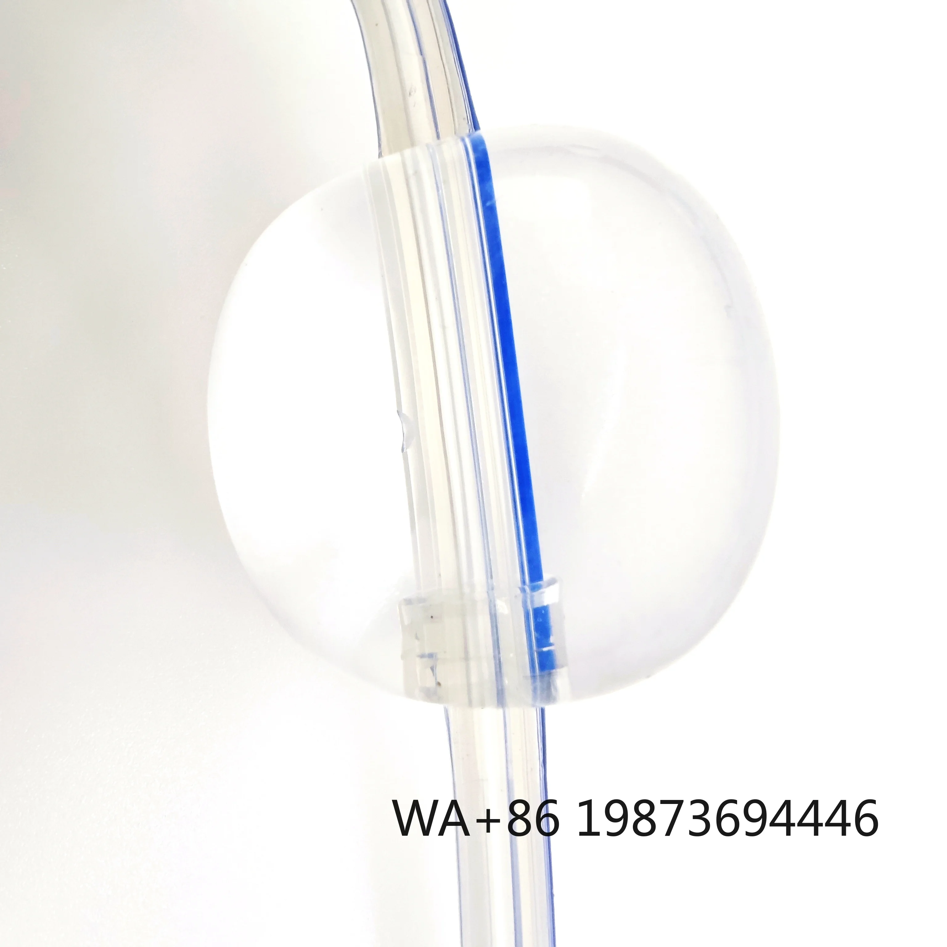 Catéter Foley de Silicona, con Balón de 50-80 ml, 3 Vías, Punta Dufour 18-24FR, Dispositivo Médico