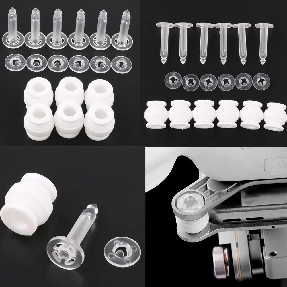 12 teile/satz Gimbal Stoßdämpfung Dämpfung Gummi Bälle Schnalle Pins Kit Für DJI Phantom 3 Pro 2 Vision Gimbal