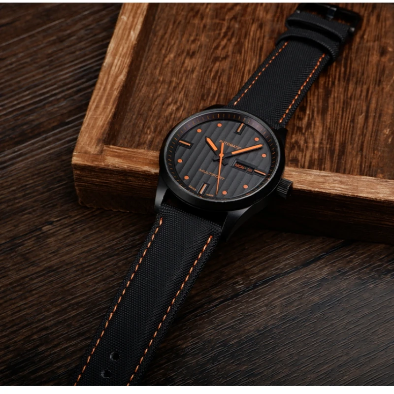 20 21 м 22 мм быстросъемный ремешок для MIDO M005 M021 seiko omega волокно нейлоновый ремешок для часов черный оранжевый ремешок для часов из воловьей кожи мужские аксессуары