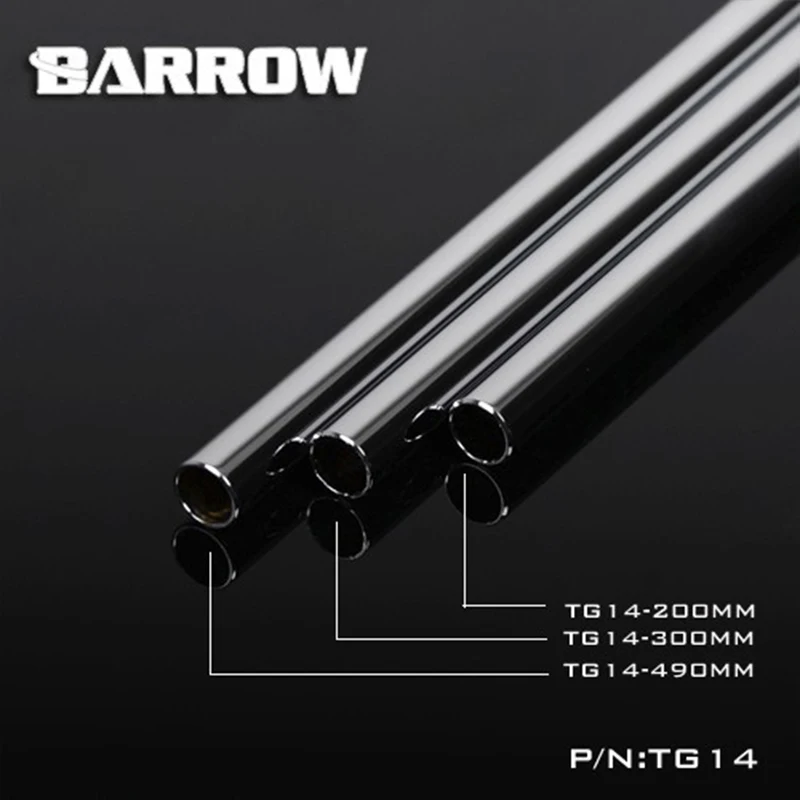 

Barrow Hard Tube For Water Cooling, Red Copper Chrome Plated Metal, 200/300/490mm Length OD10x12mm/12x14mm/14x16mm, TG12/14/16