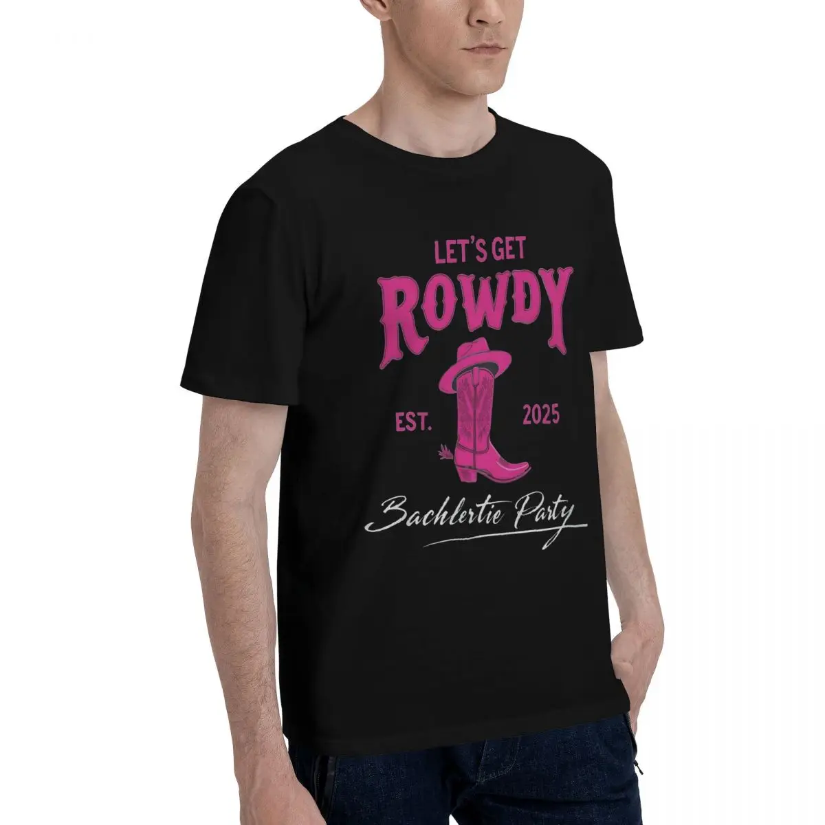 Cowgirl Boots Party Invite Movement Title Novelty T-shirts Top quality Leisure USA Size