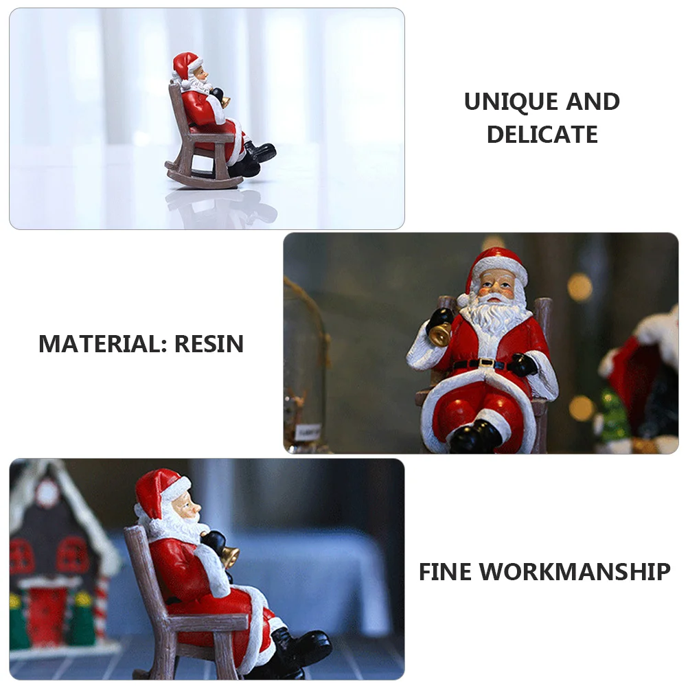 

Santa Claus Assorted Color Xmas Adornment For Home Decor Christmas Desktop Decoration Tabletop Ornament Garden Statue Sculpture