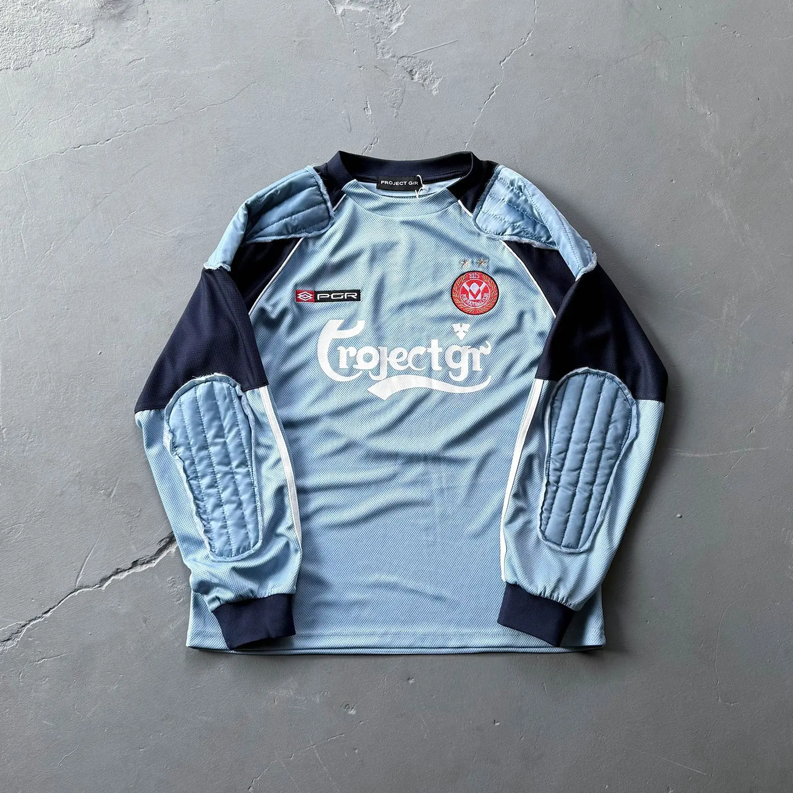 Grailz Project G/R عالية الجودة 2026 منصات الكتف درع المرقعة الطباعة الرقمية طويلة الأكمام جيرسي هوديي ثنيات قطع