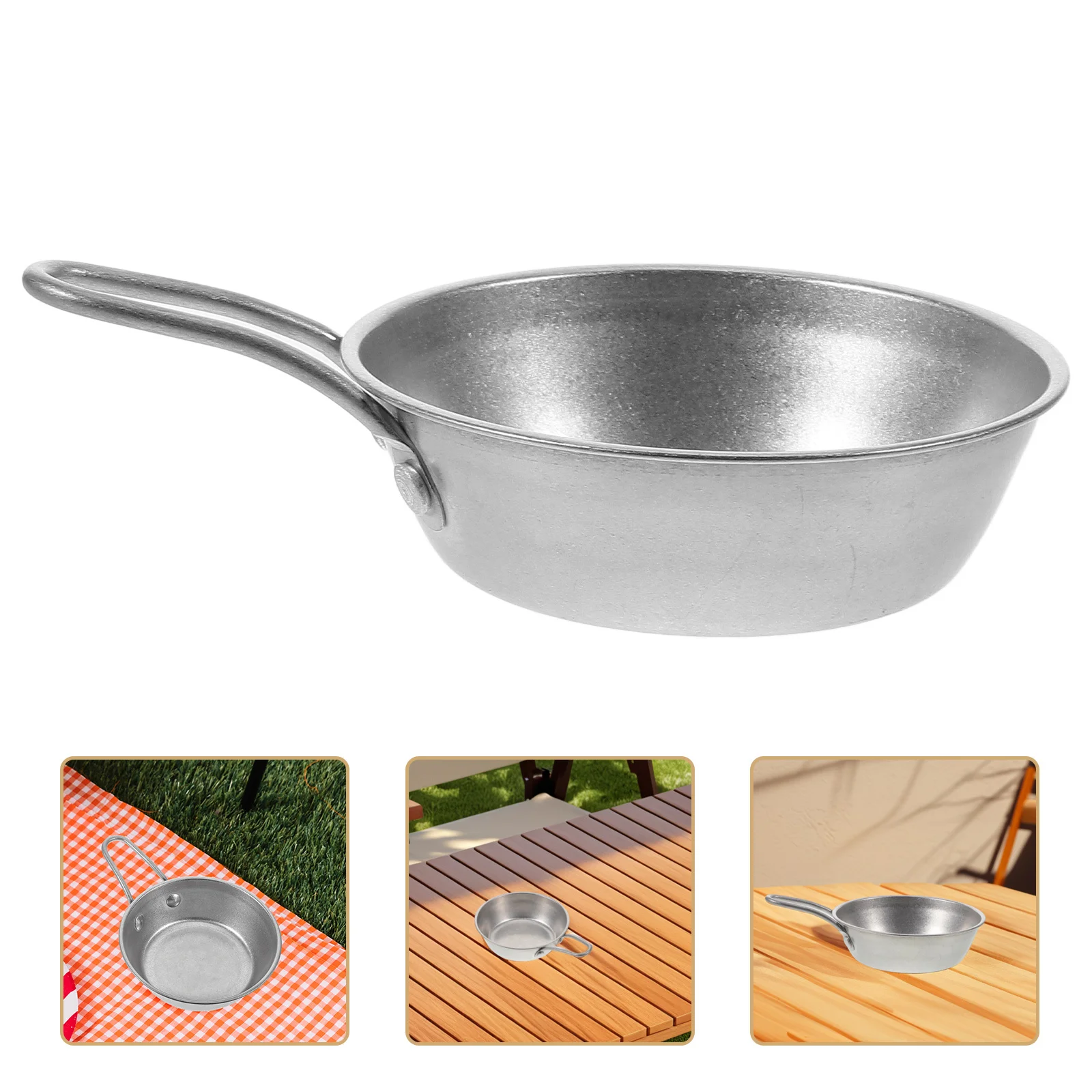 

12cm Stainless Steel Camping Bowl Korean Retro Soup Bowl Lightweight Durable Outdoor Picnic Travel Cup Camping Coffee Mugs