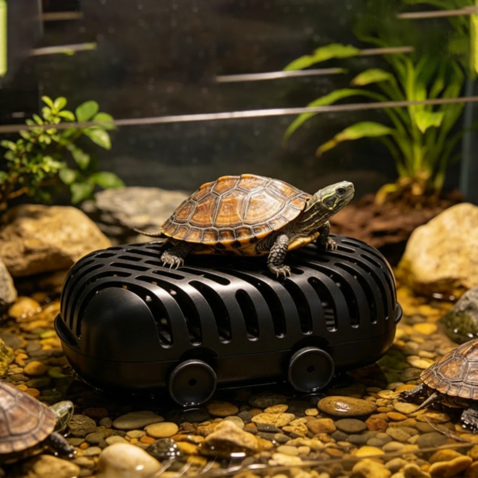 Turtle Waste Collector Compact Turtle Poop Catcher Box Aquatic Waste Collector Convenient Accessory High-Capacity