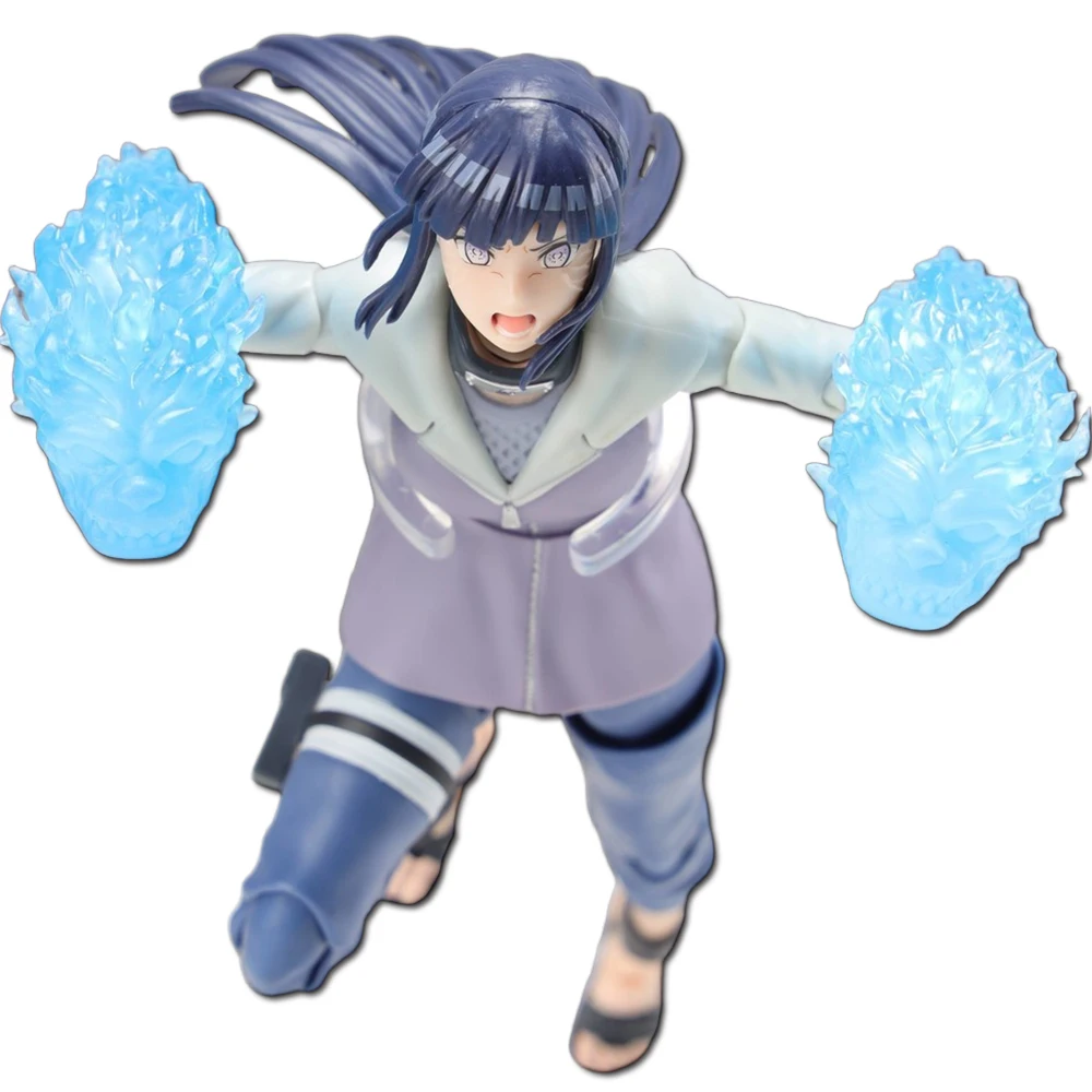 16cm naruto anime figura rock lee hyuuga hinata robbu duplo leão punho luta figura de ação coleção modelo boneca brinquedos hobbie