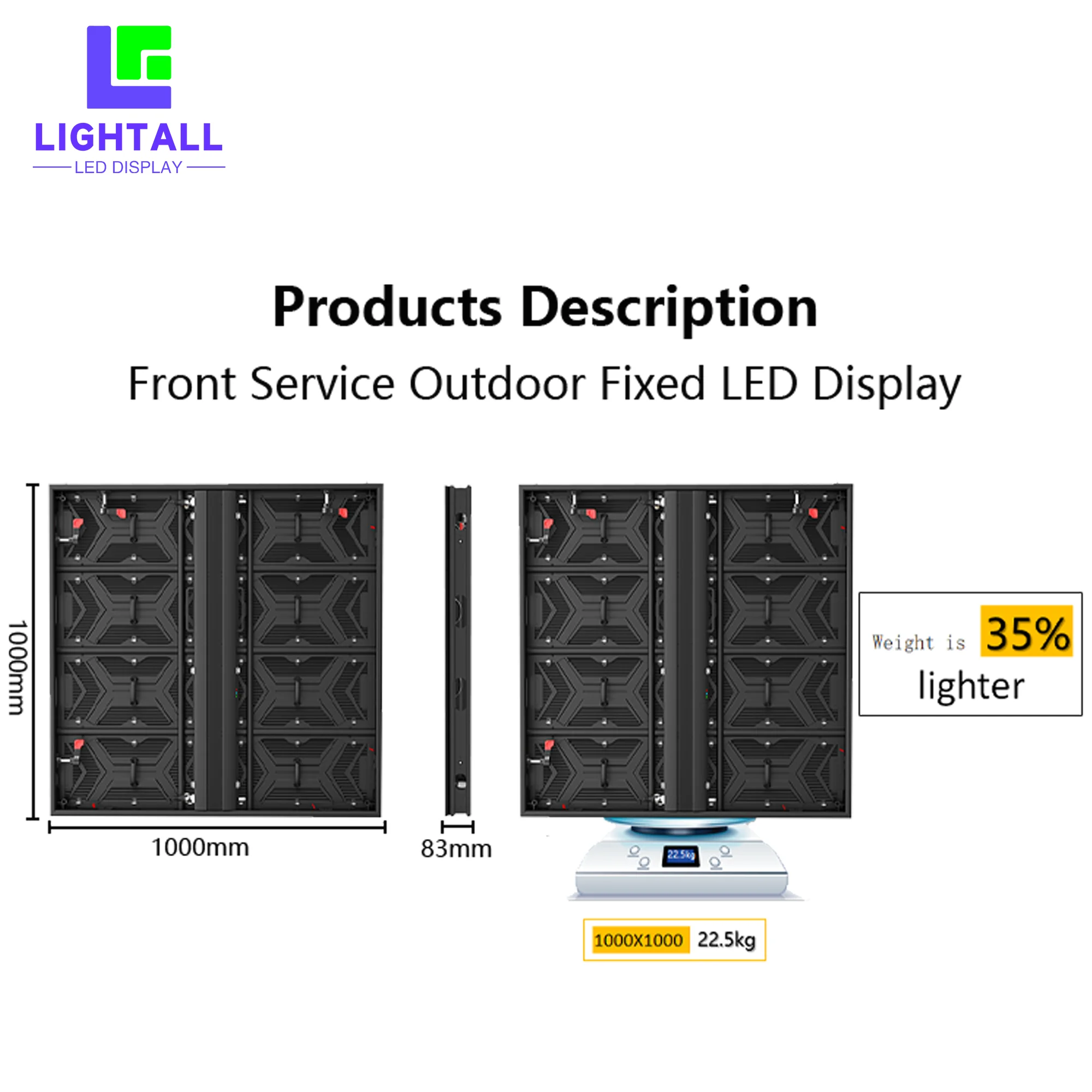 

Energy Saving High Definition Full Color P10 LED Video Wall Outdoor Waterproof LED Display Ip65 LED Screen