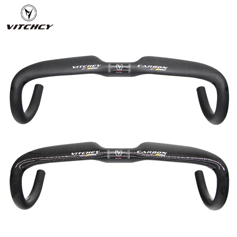 Vitchey WCS 3K Ultralight  Carbon Handlebar MTB Bike  Drop Bar 31.8mm