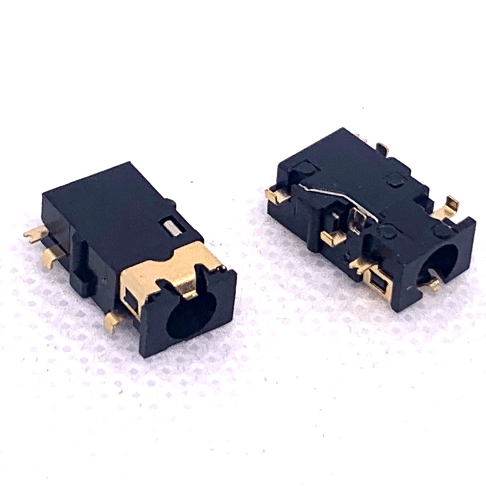 10pcs SMD 3.5mm Aperture Audio Jack PJ-342 Flat Mouth Sink Plate 1.4 Patch 2PIN 4pin Bend Dual Channel Headphone Connector PJ342