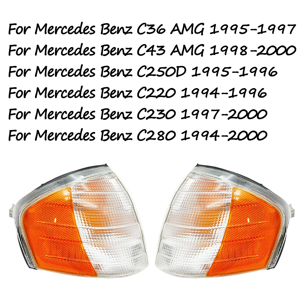 

Указатель поворота переднего бампера (уголовой фонарь) для Mercedes-Benz C-класса W202 1994-2000 годов, номера деталей 2028261143, 2028261243