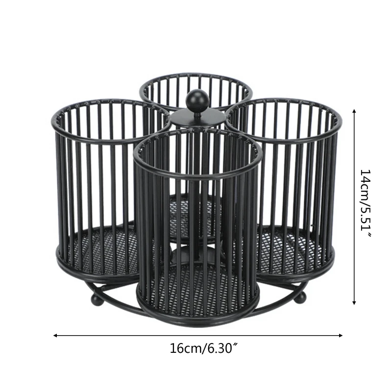 Büro-Schreibtisch-Organizer, rutschfeste Basis, Make-up-Pinsel-Organizer für Küche und Badezimmer