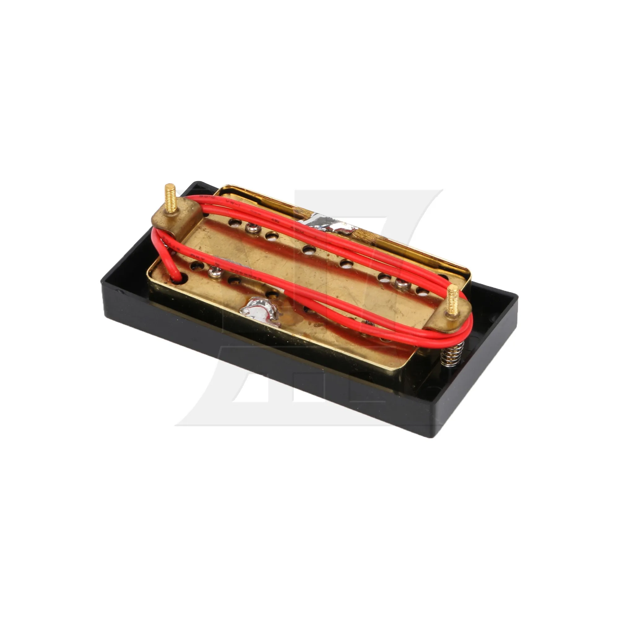 

Yibuy 1pc Guitar Double Coil Bridge Pickup Gold Red Wire for Electric Guitar