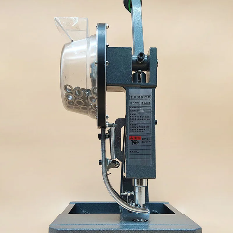 半自動ボタンホールマシンマンガン鋼リングレスボタンボタンマシンインクジェット布バナー