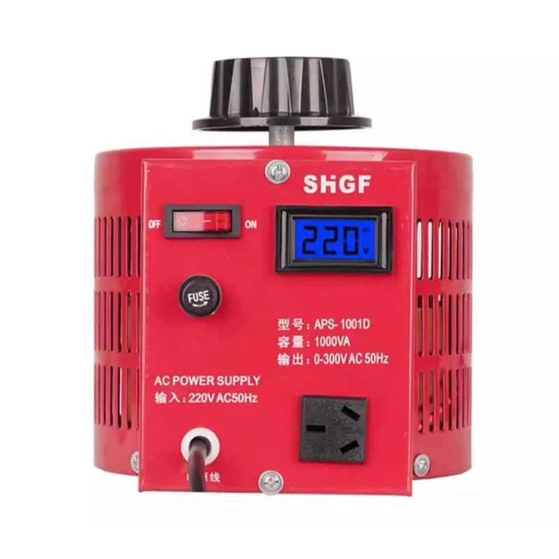 1KVA 2KVA 3KVA 5KVA 220V Variac Variable Transformer แรงดันไฟฟ้า 0-300 แรงดันไฟฟ้า AC Output Regulator