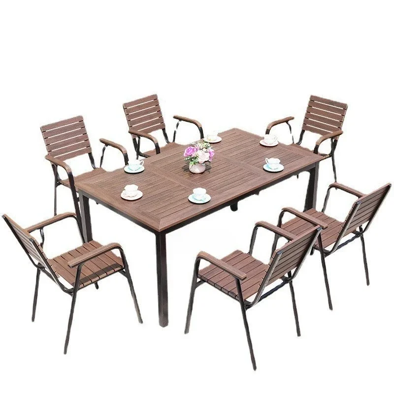 

Anti-corrosive outdoor courtyard tables and chairs, open-air roof garden, waterproof and sunscreen villa room