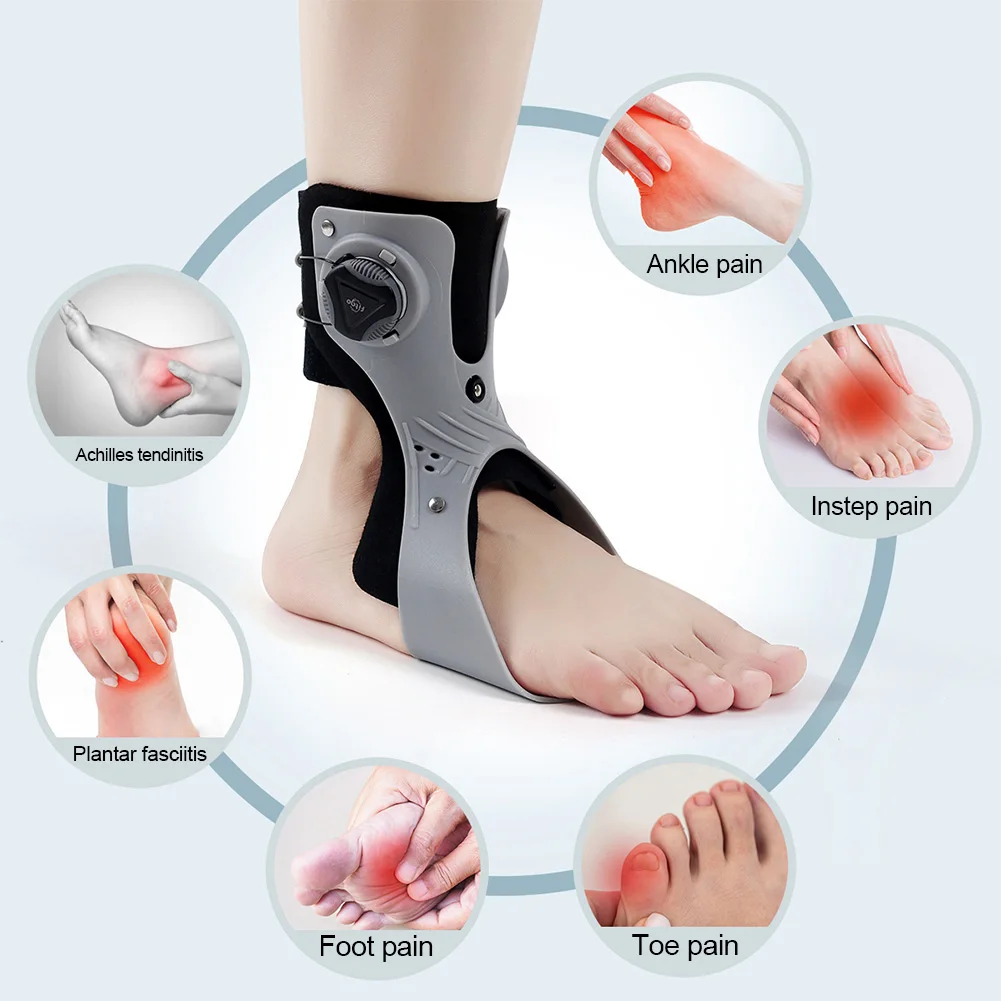 Foot Drop Orthosis Posture Correct Foot Drop Brace Comfortable Adjustable Tightness Lightweight for Hemiplegia