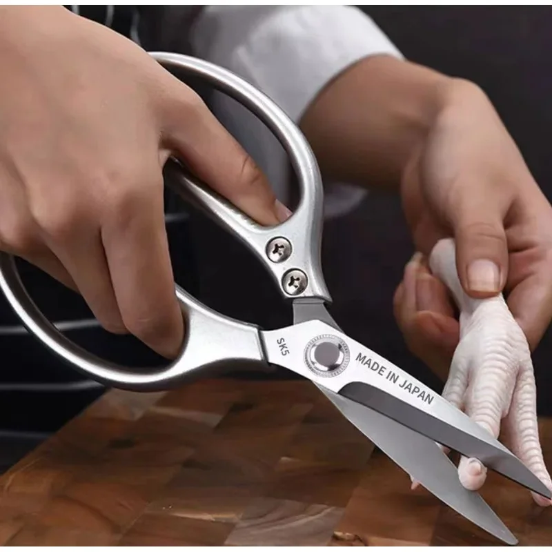 Kitchen Accessories Scissors Stainless Steal Sharp Multi Function Tool Food Scissor For Chicken Vegetable Barbecue Meat Fish
