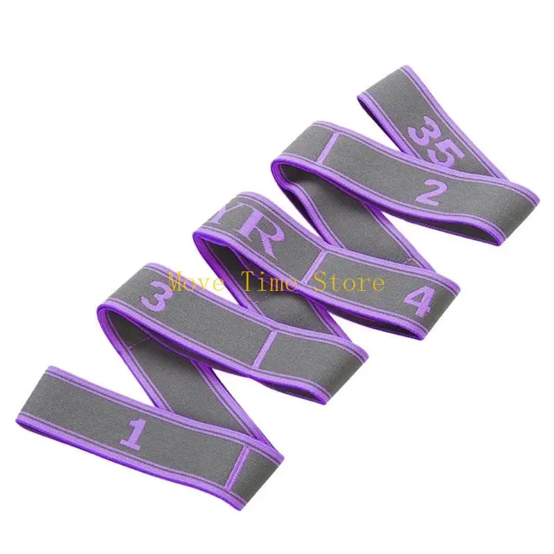 92ME Yoga Auxiliary Stretching Strap 9 Loop Yoga Stretch Band for Physical-Therapy