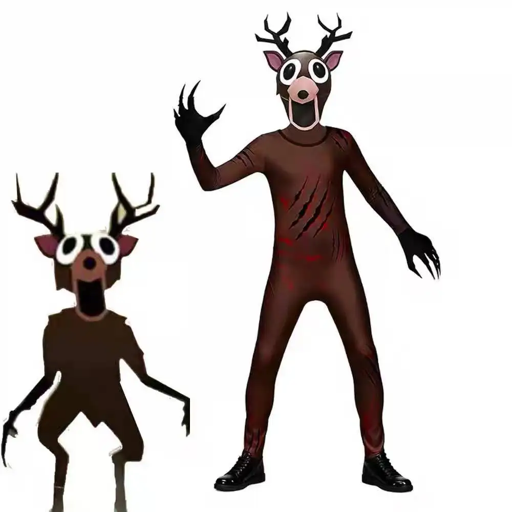 99 ليلة في الغابة الغزلان زي Fnaf الرهيبة هالوين زي ل كابوس الرنة عيد الميلاد لعب الأدوار زي