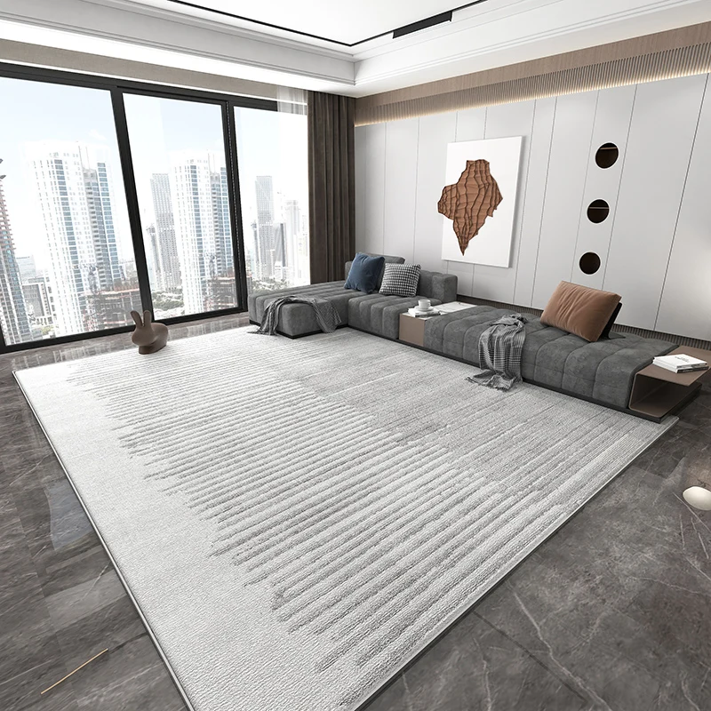 VIKAMA-alfombra para sala de estar, manta moderna y sencilla de lujo para mesa de centro, dormitorio, mesita de noche, nueva manta de lana de alta gama 2025