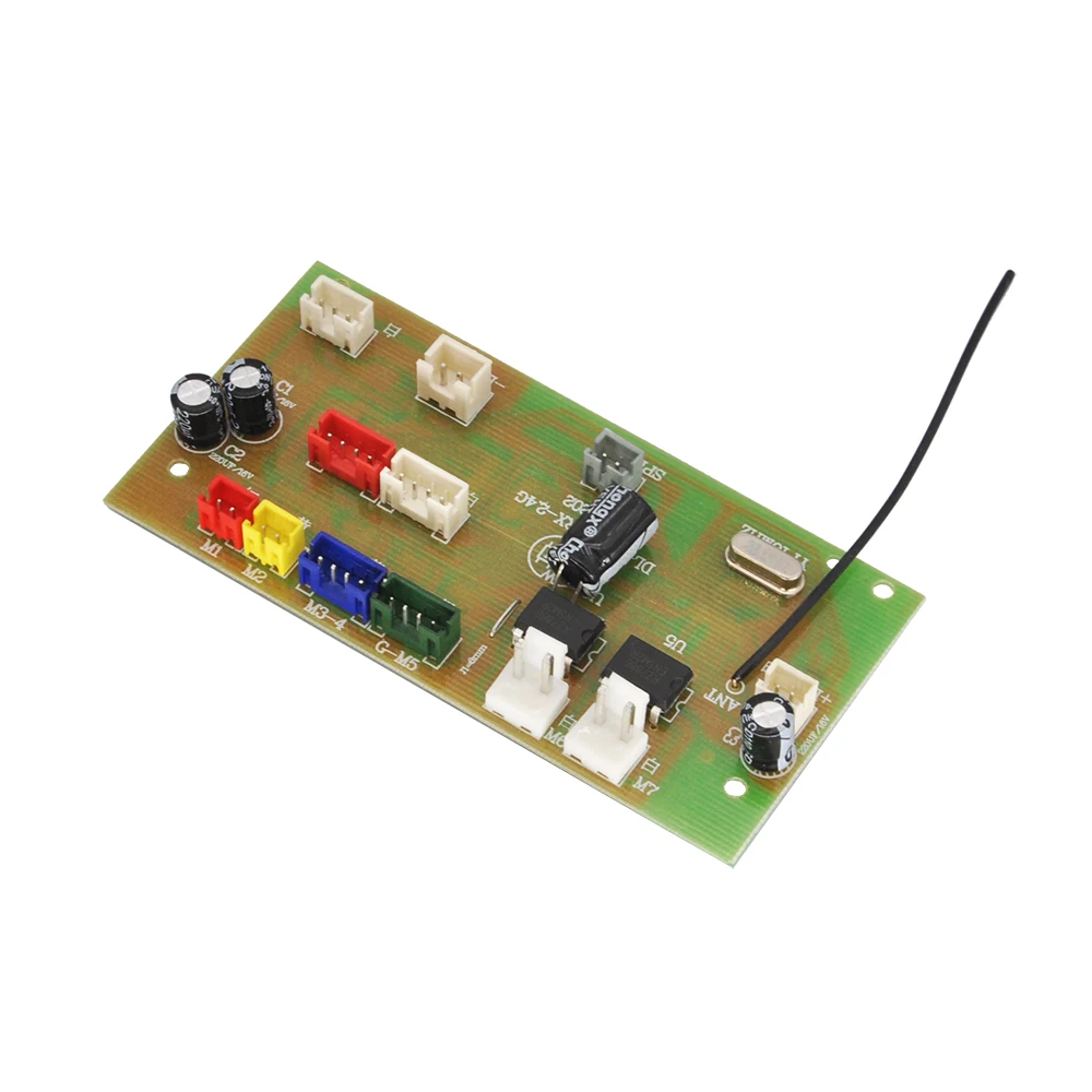 HUINA 1594 594 graafmachine versnellingsbak / giek / bovenste deksel / radio-ontvanger / duwstang / roterend / emmer snelwisselaar speelgoed 1/14 modelonderdelen