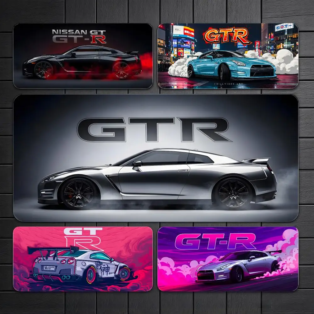 Sporty Vehicle G-GTR Mouse Pad Gaming Desk Mat Large Mousepad Non Slip Base With Stitched Edge