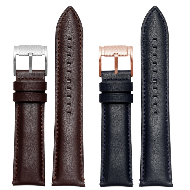 For Fossil BQ2363/2453 ME3099 3052 3054 FS5380/5453 FS4735 FS4812 Cowhide Strap Men\'s Vintage Genuine leather Watchband 20 22mm