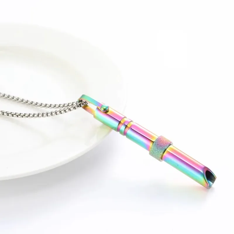 Stainless Steel Nasal Straw Anxiety Decompression Breathing Tube