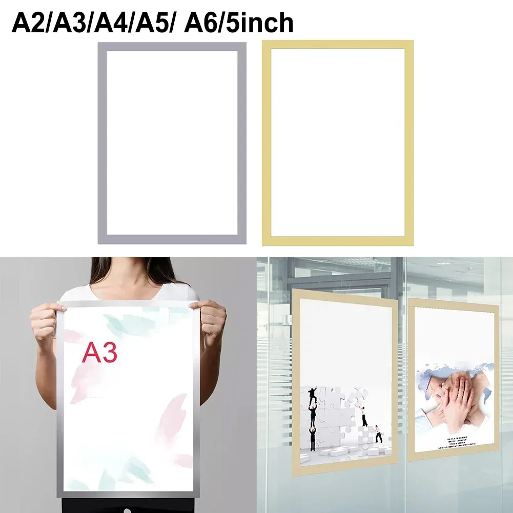 

Magnetic Sign Holder Double Sided Self-Adhesive Display Frame Office Restaurant Home Drcoration Room Decor Art DIY Ornament