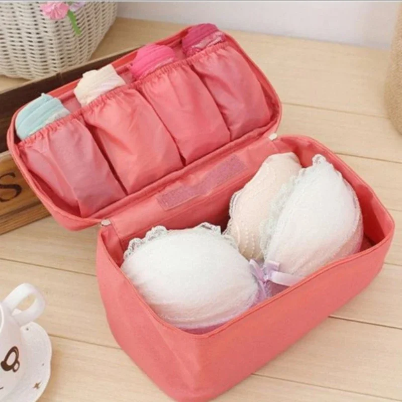 Travel Essentials Storage Bag Luggage Suitcase Pouch Zip Cases Clothes Bra Cosmetic Underwear Organizer Women\'s