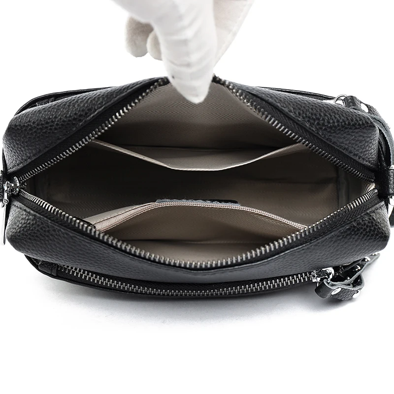 High Quality Soft Cow Leather Handbag Women Bag Luxury Brand Genuine Leather Shoulder Crossbody Bag For Female 2024 Ladies Tote