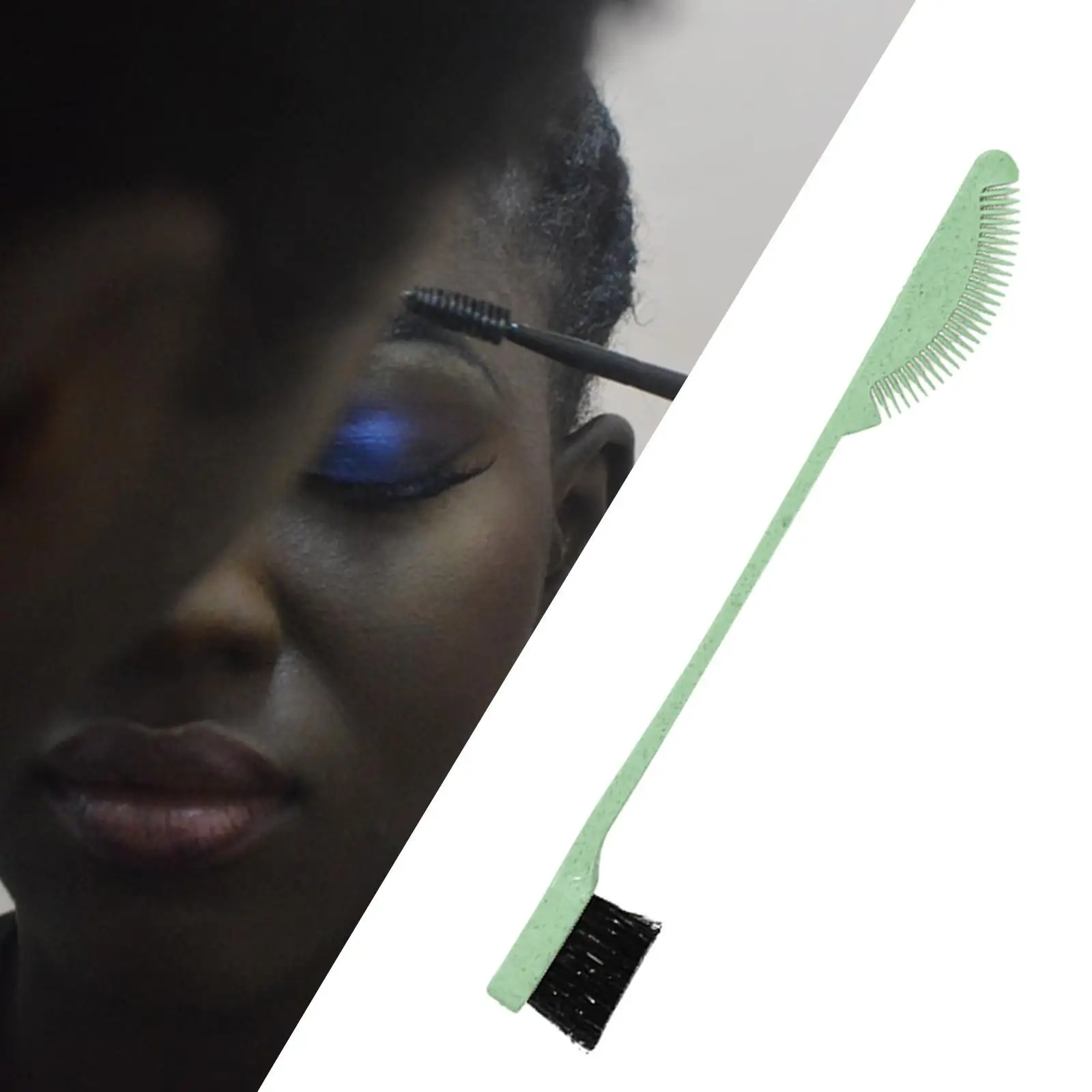 Pratico pettine per capelli con spazzola per il controllo dei bordi a doppia faccia 2 in 1 Combo Grooming