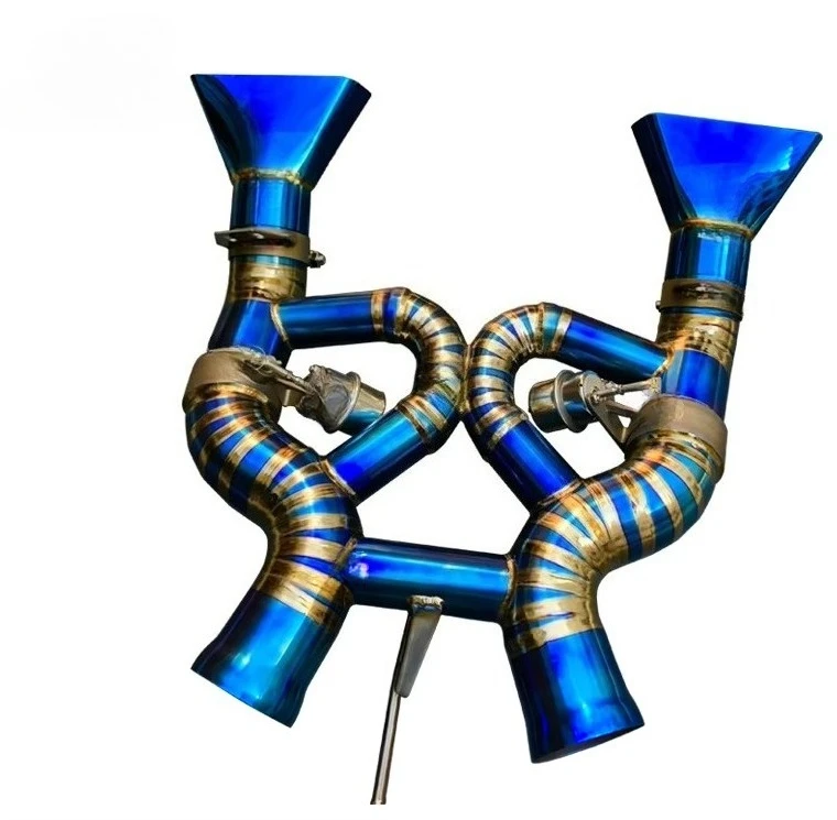 High Quality New Style Auto Engine Part Titanium Valvetronic Exhaust System for McLaren MP4 C12 650