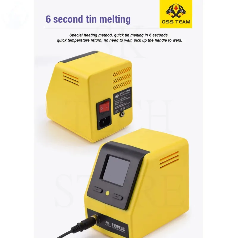 

OSS T12 Plus 75W Soldering Station Smart Heating Automatic Dormancy Rework Station For Mobile Phone PCB Board Welding Repair
