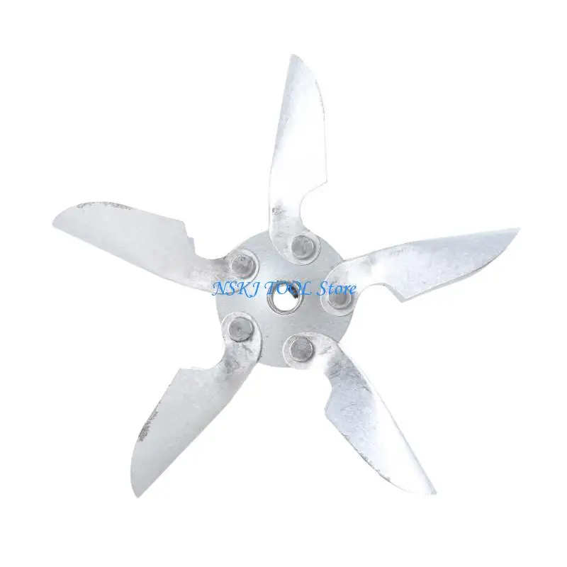 

L8RC The Motor Fean Leaf Leaf 12 /15 см. Круглая форма с черным инженерным железом с 5 лопастями вентилятора
