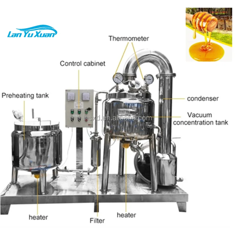 Small Honey Processing Equipment Machines Filtering Honey Machine/Honey Processing Purify Extraction Refining Machine