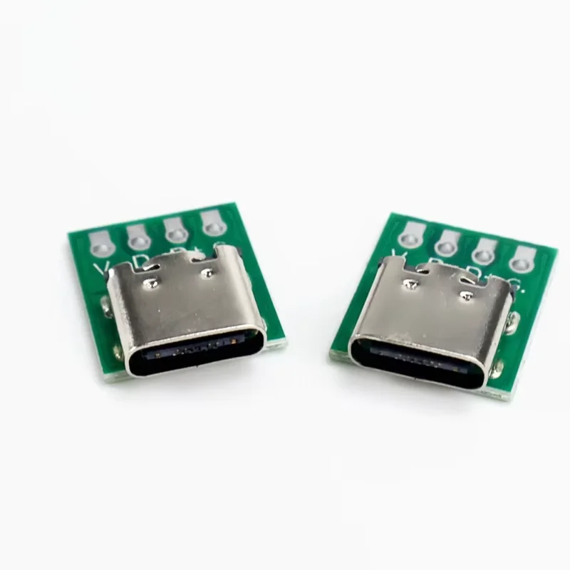TYPE-C USB 3.1 Type-C Connector Test PCB Board Plate Adapter Socket For Data Line Wire Cable Transfer
