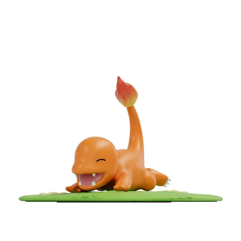 Echte Pokemon Pikachu Sleutelhanger Snorlax Squirtle Eevee Anime Actiefiguren Speelgoed Sleutelhanger Geur Hanger Halloween Geschenken