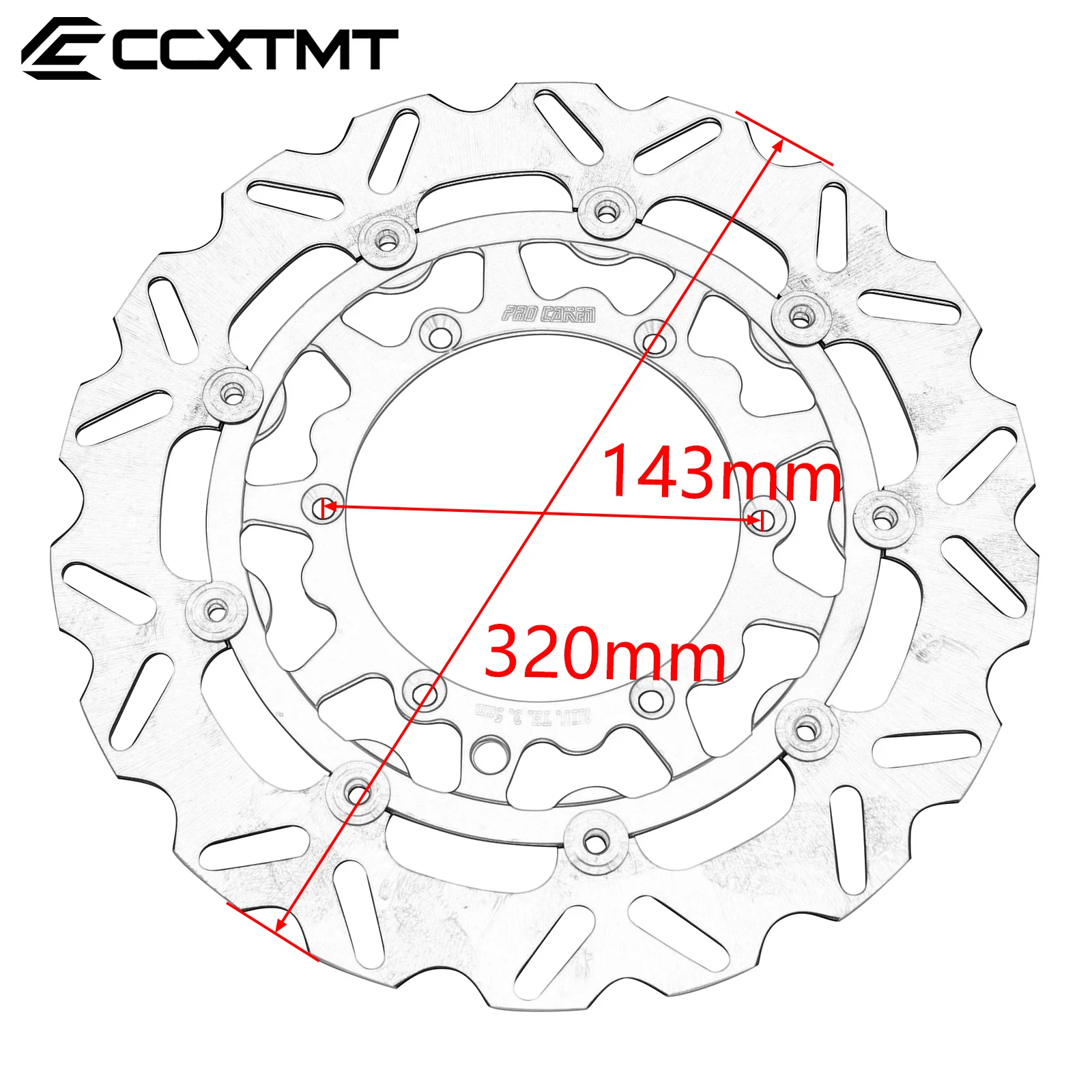 Motorcycle 320MM Front Brake Disc Brake Caliper Adaptor Bracket For KTM EXC EXCF SX SXF XC XCF XCW TPI 125-500 1994-2023 view 2