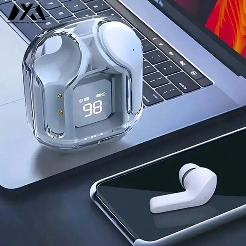 Auriculares Air31-Wireless con función de visualización de alimentación LED, la capacidad de la batería es de 200 mah y el nombre de conexión inalámbrica es TW