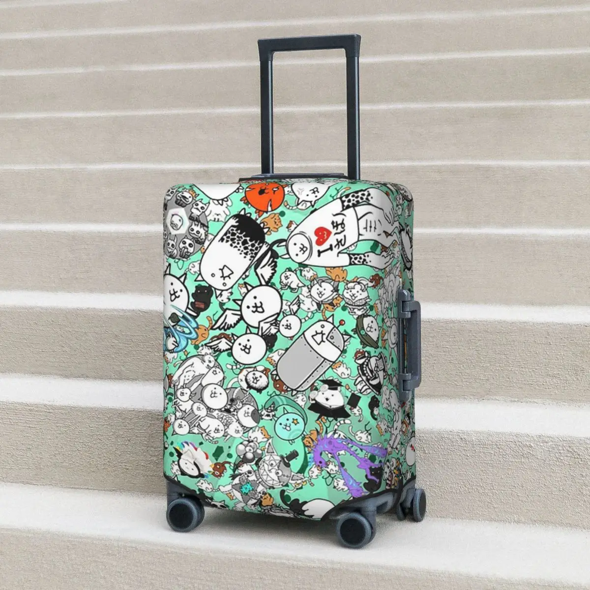 

Защитный чехол для чемодана Battle Cats, эластичные защитные чехлы для дорожного багажа на 18-32 дюймов