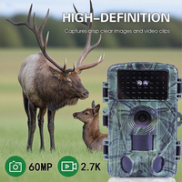 2.7K Hunting Camera IP66 Waterproof Trail Camera Infrared Night Vision Wildlife Hunting Scouting 0.3s Wild Surveillance