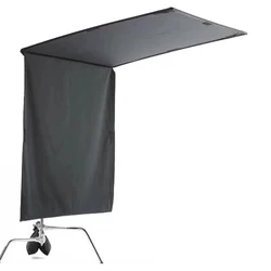 4'x4' 4x4 Floppy Flag Black Solid Cloth 48
