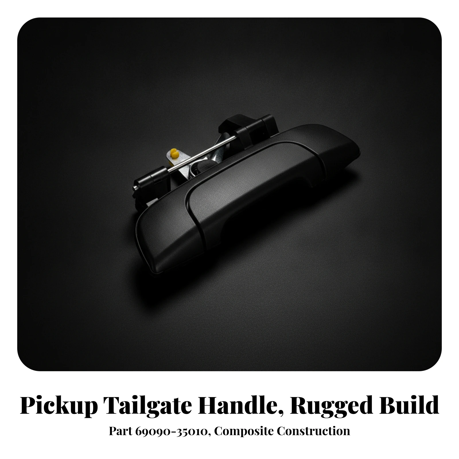 Tailgate Handle Assembly Compatible Tailgate Handle with Latch Vehicle Part Stainless Steel Hardware Spring-Loaded