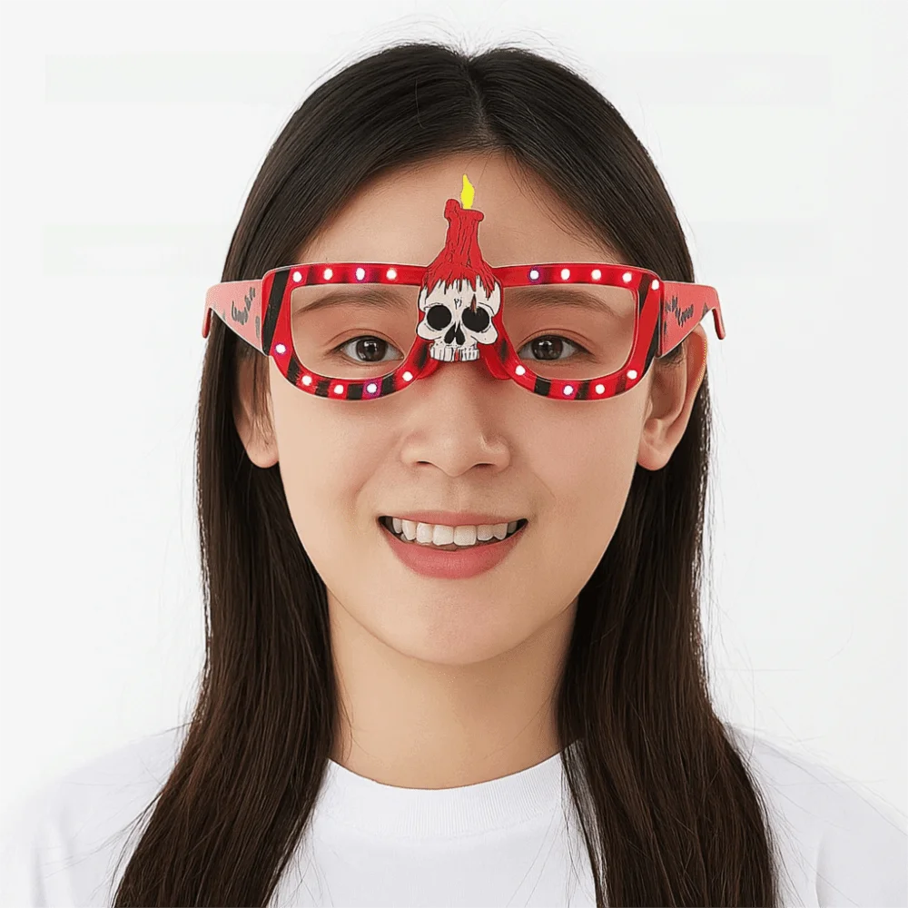 

6 pcs Funny Halloween Paper Glasses Spider Design Bat Design Cosplay Eyeglass Festival Costume Cardboard Party Photo Props