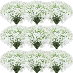 50 Pcs Artificial Flowers Babies Breath Flowers Fake Gypsophila Plants Flowers for Wedding Home Party Decor