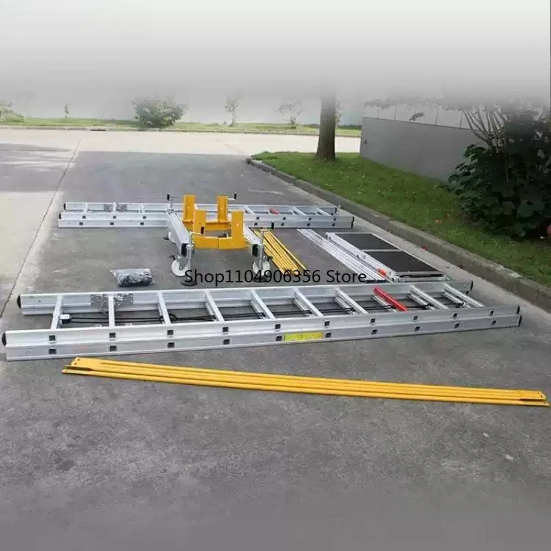 Aluminum alloy mobile portable with wheel engineering ladder platform can lift building scaffolding T4.4M